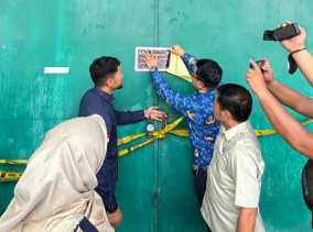 Tak Punya TDG, Disperindag Pekanbaru Segel 2 Gudang di Siak II