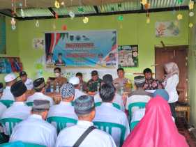 Imbauan Pemilu Damai 2024 Polsek Batang Tuaka saat Musrenbangdes Gemilang Jaya