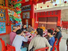 Polsek Payung Sekaki Silaturahmi dengan Vihara Long Hong Kiong Jaga Kondusivitas Jelang Pilkada 2024