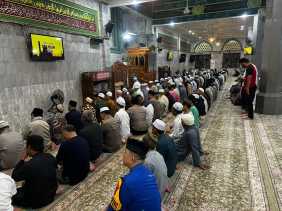 Polres Inhil Subuh Keliling Berjamaah Ciptakan Pilkada Damai