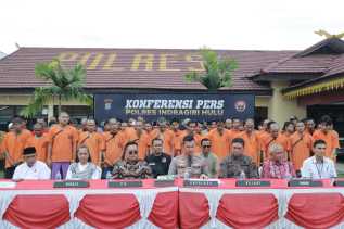 Operasi Antik 2025, Polres Inhu Bongkar 50 Kasus Narkoba dan 63 Tersangka Diamankan