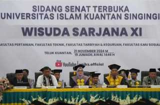 Pjs Bupati Kuansing Hadiri Wisuda Angkatan Ke-XI UNIKS, Tetap Semangat dan Lanjutkan Karya untuk Kemajuan Daerah