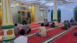 Magrib dan Isya Berjamaah, Polsek Bukit Kapur Imbau Jaga Kamtibmas Jelang Pemilu