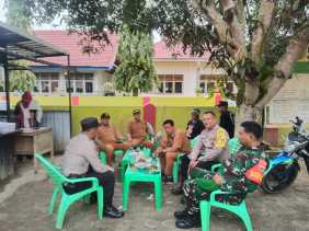 Polsek Ukui dan TNI Patroli Sinergitas Persiapan Pilkada