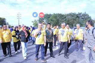 Pj Walikota Pekanbaru Ikut Resmikan 2 Jalur Jalan Paus dan Jalan Sembilang di Rumbai