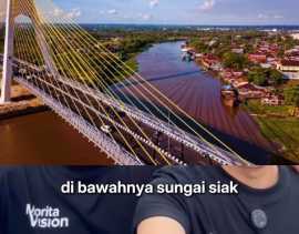 Konten Kreator Salah Sebut Nama Jembatan Siak IV Berujung Minta Maaf