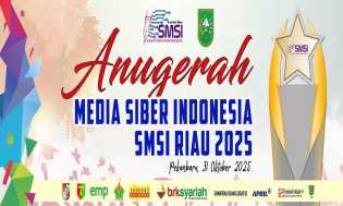 Jumat, SMSI Riau Persembahkan Anugerah Bergengsi Media Siber 2025