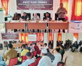 Kapolsek Rimba Melintang: Rapat Pleno Terbuka Pemilu 2024 di PPK Berjalan Aman dan Lancar