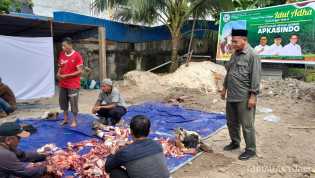 Rayakan Idul Adha 1446 H, Apkasindo Sembelih Satu Sapi dan Tiga Kambing