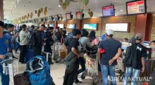 H-5 Lebaran Idul Fitri 2025, Penumpang di Bandara SSK II Pekanbaru Terus Meningkat