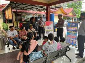 Unit Lantas Polsek Tualang Sosialisasi Keselamatan untuk Wujudkan Pilkada Damai 2024