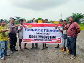 Polsek Bangko Pusako Lakukan Cooling System untuk Wujudkan Pemilu Damai 2024