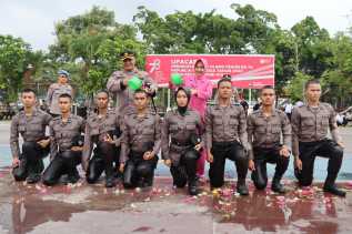 Ini Pesan Kapolres Inhu saat Apel Penyambutan Tradisi Bintara Remaja 2023