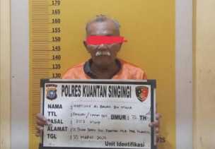 Jual Togel di Kedai Kopi, Pria Paruh Baya di Kuansing Dikerangkeng