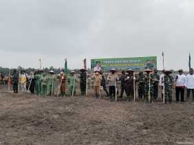 Gubri Hadiri Launching Program Ketahanan Pangan Korem 031/Wira Bima