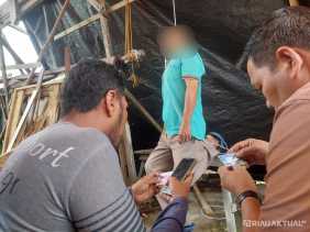 Warga Sungai Sibam Geger Temuan Pria Gantung Diri