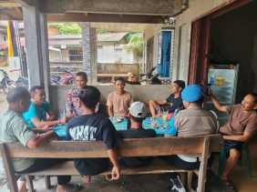 Cooling System di Desa Koto Kombu, Polsek Hulu Kuantan Serukan Pilkada Damai 2024