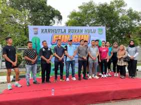 Polres Rokan Hulu dan Pemkab Gelar Karhutla Fun Run 2025, Kampanye Cegah Kebakaran Hutan dan Lahan