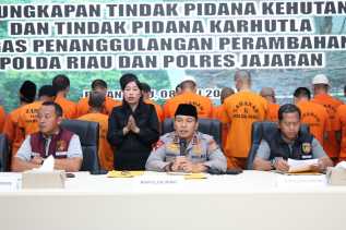 Polda Riau Ungkap Pembabatan Hutan Produksi Terbatas di Rokan Hulu, Dua Tersangka Diamankan