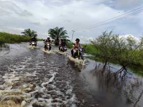 Demi Pemilu Damai, Kapolsek Bonai Darussalam Datangi Datuk Suku Bonai
