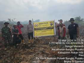 Polres Rokan Hilir Berhasil Amankan Pelaku Pembakaran Hutan dan Lahan