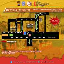 Pengalihan Arus Lalu Lintas di Pekanbaru untuk Event Riau Bhayangkara Run
