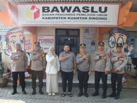 Polres Kuansing Terima Kunjungan Tim Polda Riau untuk Pengawasan Kesiapan Pengamanan Pilkada 2024