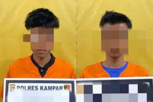 Terekam CCTv, Dua Remaja di Kampar Ditangkap karena Bongkar Kotak Infak