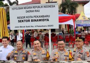 Polsek Tampan Resmi Berganti Jadi Polsek Binawidya