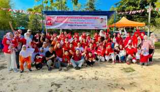 Meriah, Warga Sentosa Residence di Pekanbaru Rayakan HUT Republik Indonesia ke-78