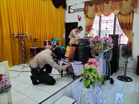 Polresta Pekanbaru Sebut Perayaan Isa Almasih Berjalan Lancar