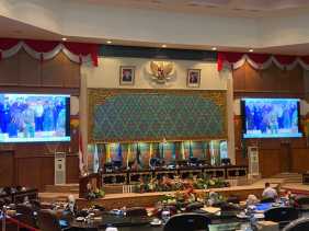 Cuplikan Serangan di Palestina Diputar di Rapat Paripurna DPRD Riau