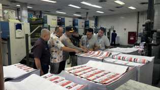 Kapolres Rohul Monitoring Logistik KPU untuk Pilkada 2024 di Cikarang