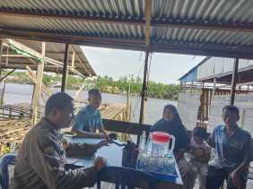 Polsek Pelangiran Cooling System Ajak Masyarakat Sukseskan Pemilu 2024