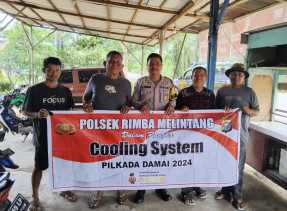 Pasca Pilkada, Bhabinkamtibmas Mukti Jaya Cooling System di Kepenghuluan Jumrah Antisipasi Perpecahan