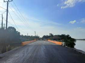 Janji Gubri Abdul Wahid Terwujud, Jembatan Sekayan Deras Inhu Tuntas Diperbaiki