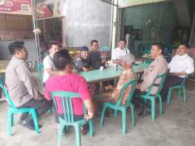 Cooling System Pemilu Damai, Polsek Keritang Sasar Masyarakat Dikeramaian