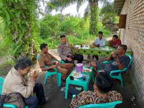 Bhabinkamtibmas Polsek Kepenuhan Gelar Sosialisasi Pemilu