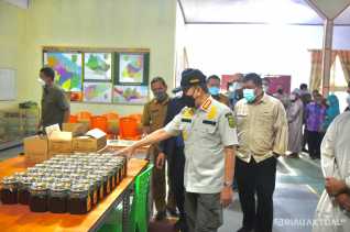 Gubri Tinjau Pengelolaan Madu di Kuansing