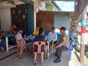 Cooling System, Polsek Pulau Burung Sapa Warga dan Imbau Pemilu Damai 2024