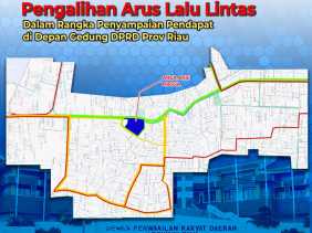 Satlantas Polresta Pekanbaru Berlakukan Rekayasa Lalu Lintas Saat Aksi Unjuk Rasa di Depan DPRD Riau