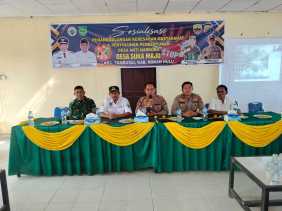 Kapolsek Tambusai Ajak Masyarakat Sukseskan Pilkada Damai 2024 melalui Cooling System di Desa Suka Maju