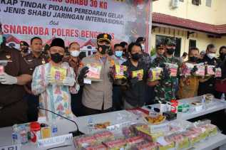 30 Kilo Shabu Jenis Baru Jaringan Internasional Dimusnahkan