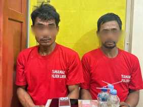 Warga Bongkar Sarang Narkoba di Kebun Sawit, Polsek Lirik Tangkap Dua Pengedar