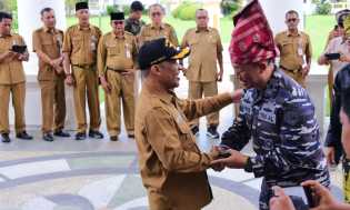 Pemkab Bengkalis Sambut Danlanal Dumai, Bersinergi Bagun Daerah dan Amankan Laut