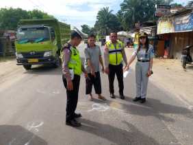 Ini Krolonogis Laka Lantas di Garuda Sakti KM 6, Pemotor Meningal Dunia