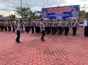 Apel Gelar Pasukan Operasi Zebra Lancang Kuning Tahun 2024 di Polres Bengkalis
