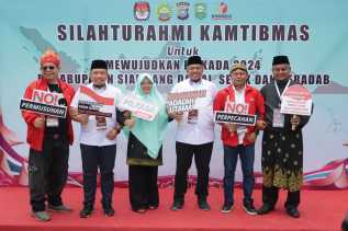 Proses Pencabutan Nomor Urut Paslon Bupati-Wakil Bupati Siak Berlangsung Aman, Polres Siak Kerahkan 171 Personel