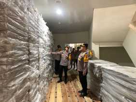Wakapolres Cek Gudang Logistik KPU Kampar Pastikan Aman Jelang Pilkada