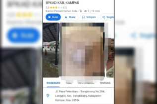 Viral, Video Syur Sepasang Kekasih Muncul di Google Maps BPKAD Kampar